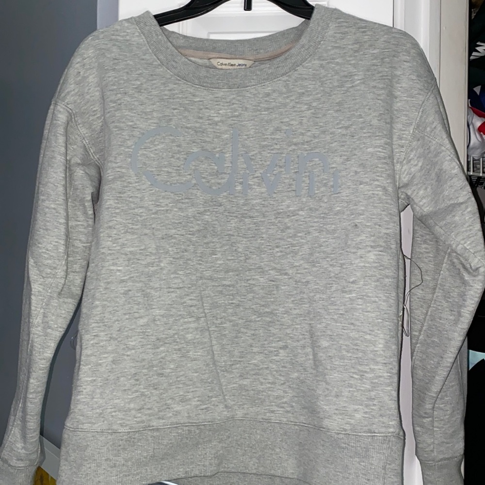 Calvin Klein grey crew neck